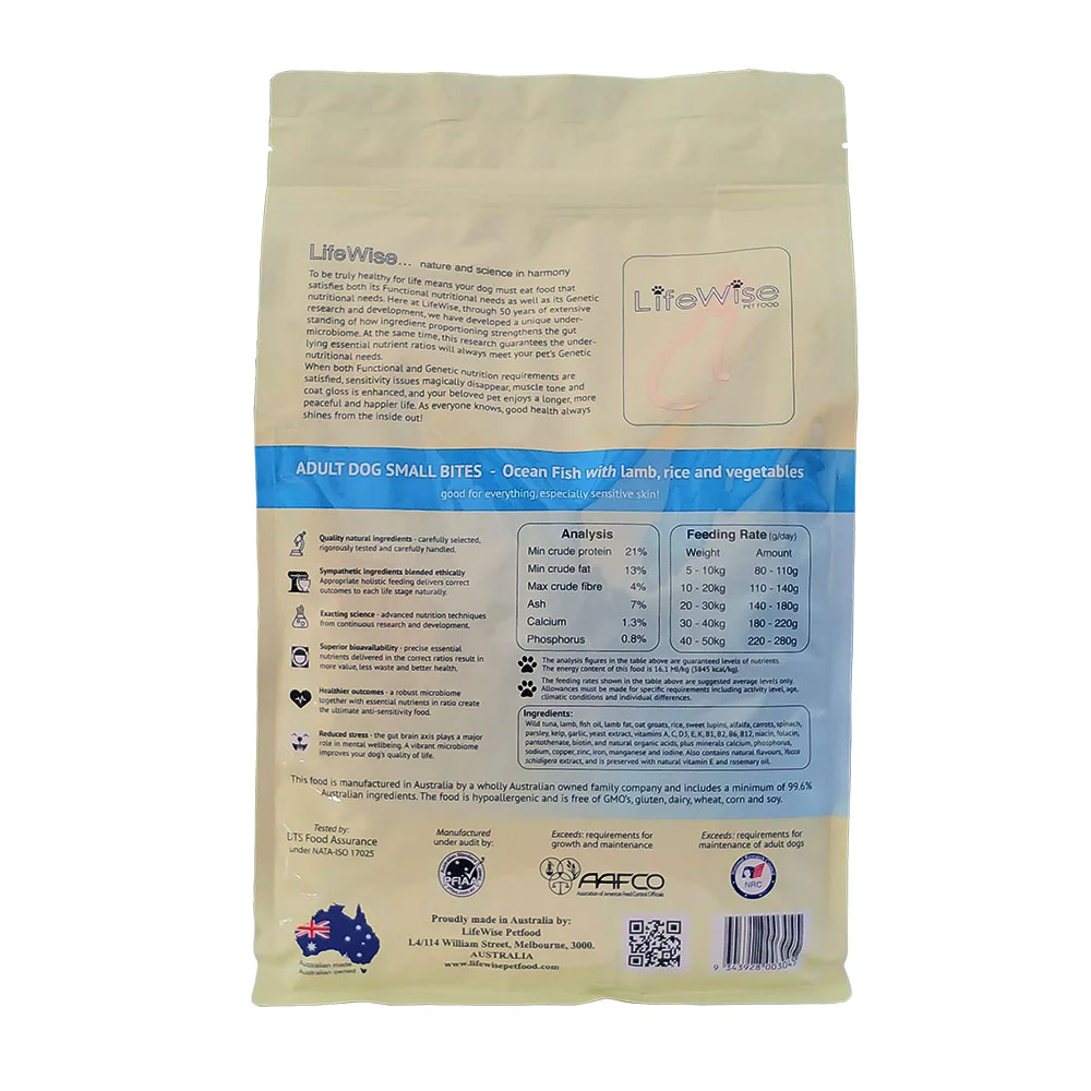 LIFEWISE Ocean Fish Small Bites with Rice Dry Dog Food - Image 3