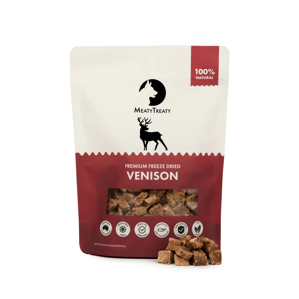 MEATY TREATY Freeze Dried Venison Dogs & Cats Treat 70G - Image 3