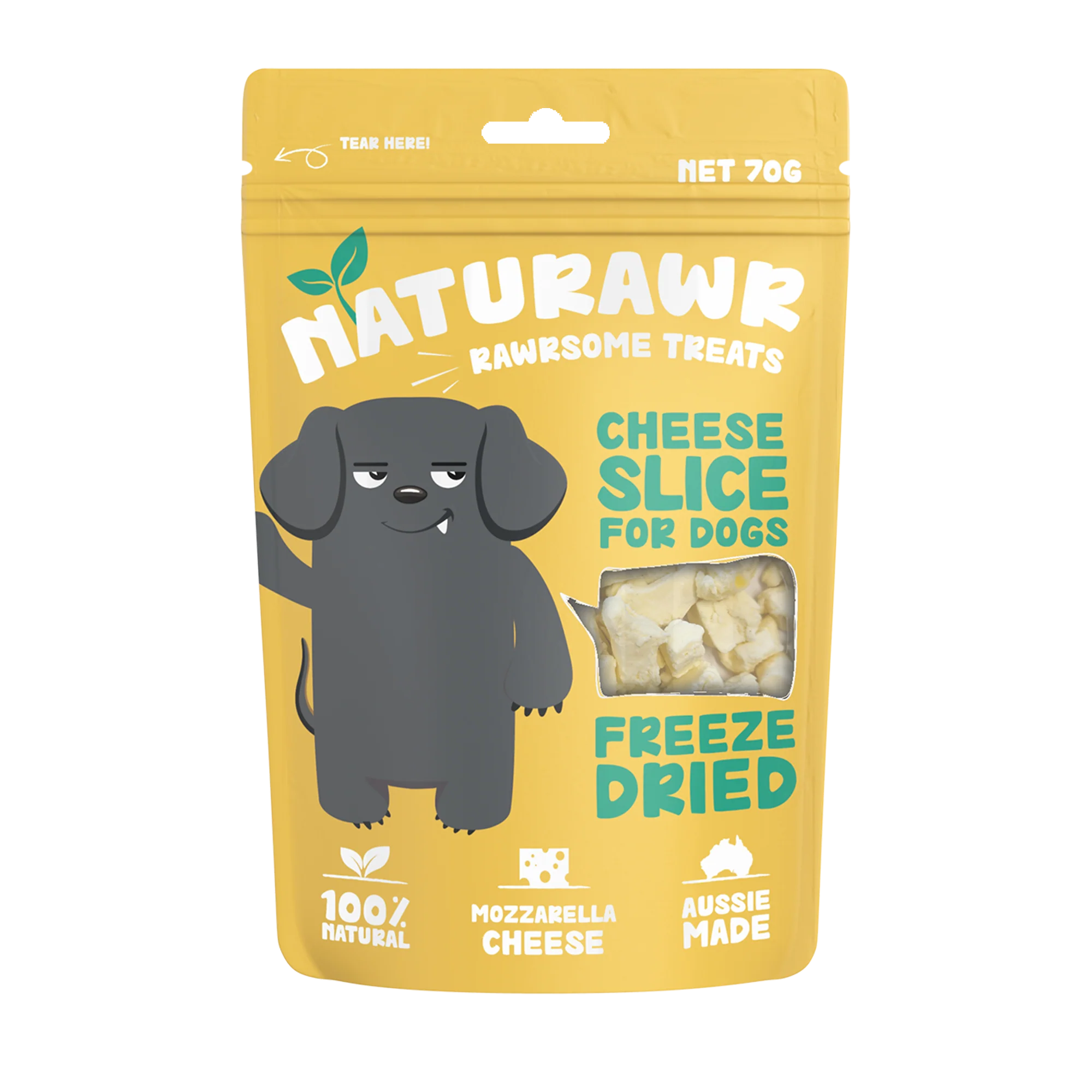 NATURAWR Cheese Slice Freeze Dried Dogs Treats 70G