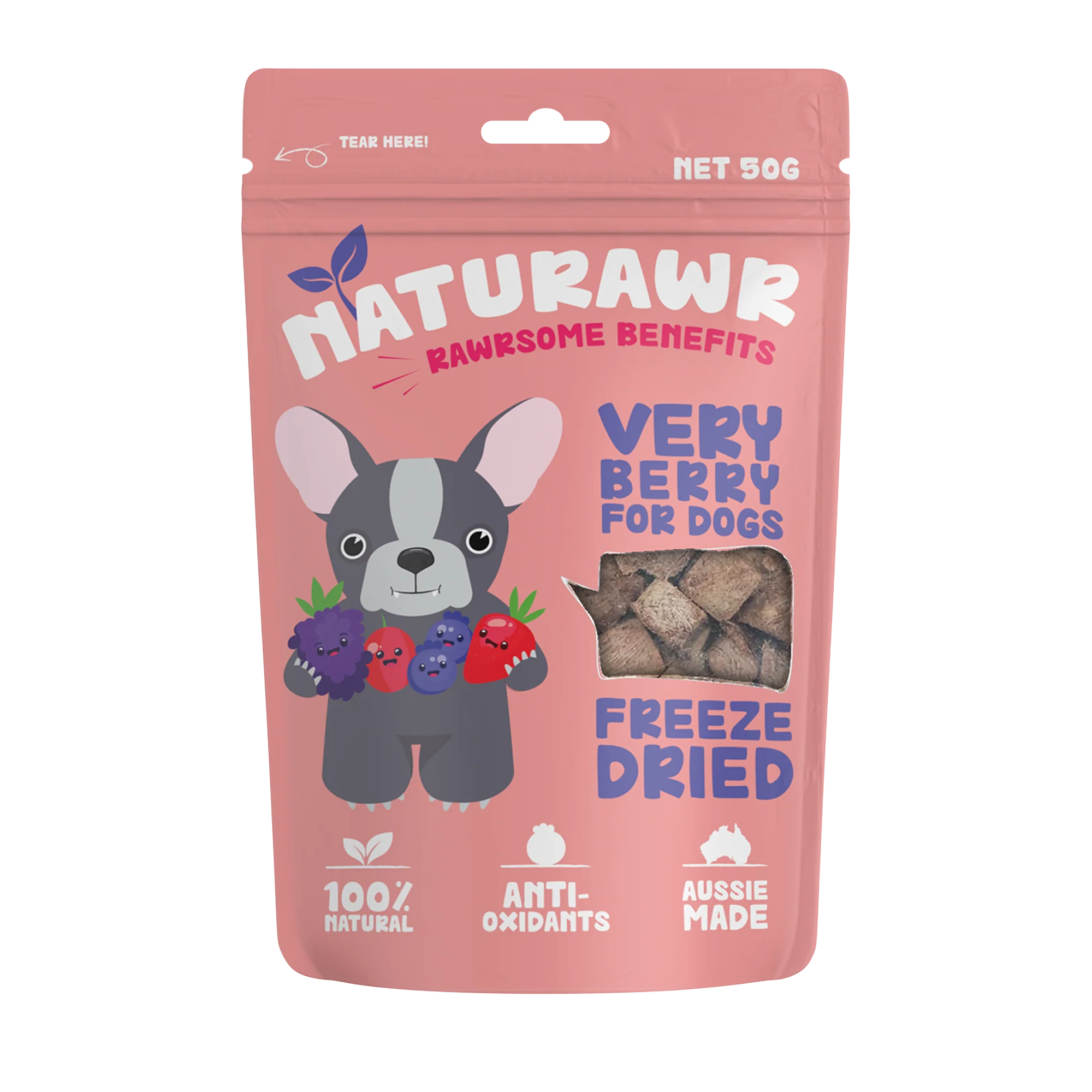 NATURAWR Very Berry Freeze Dried Dogs Treats 50G
