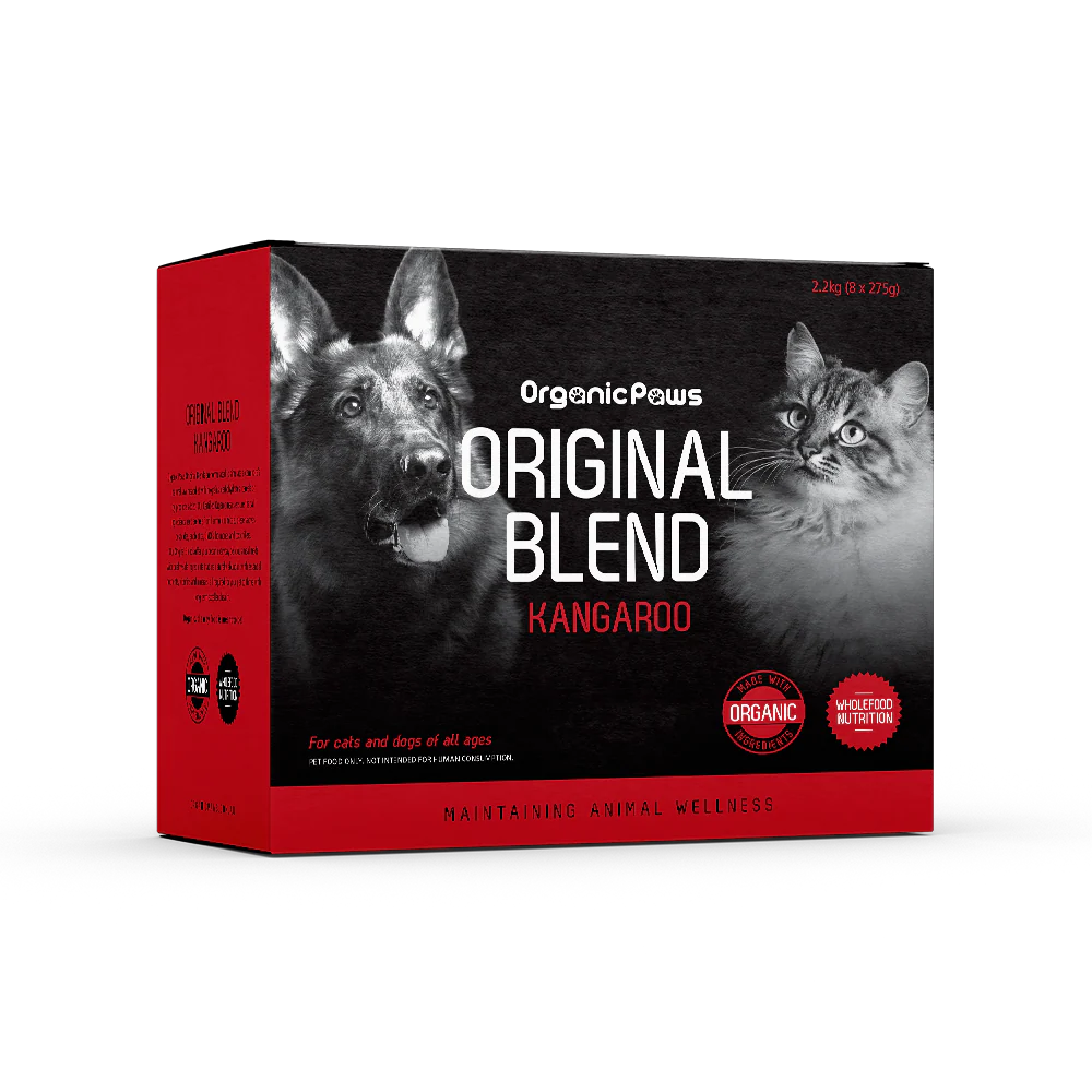 ORGANIC PAWS Raw Dogs & Cat Food Original Blend Roo 2.2KG