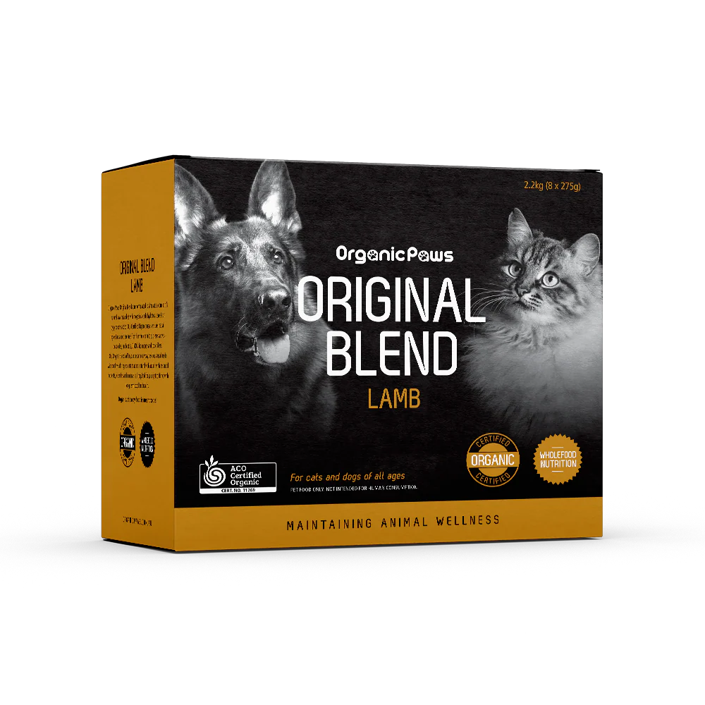 ORGANIC PAWS Raw Dogs & Cat Food Original Blend Lamb 2.2KG