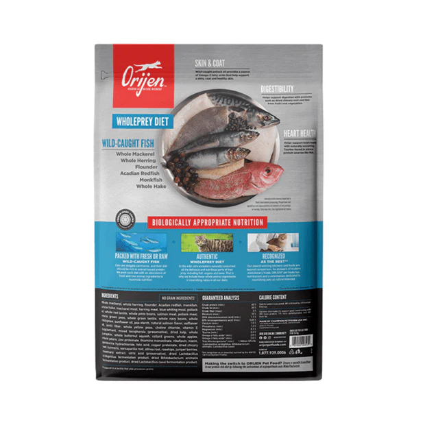 Orijen Biologically Appropriate Six Fish Dry Cat Food 5.4KG - Image 2