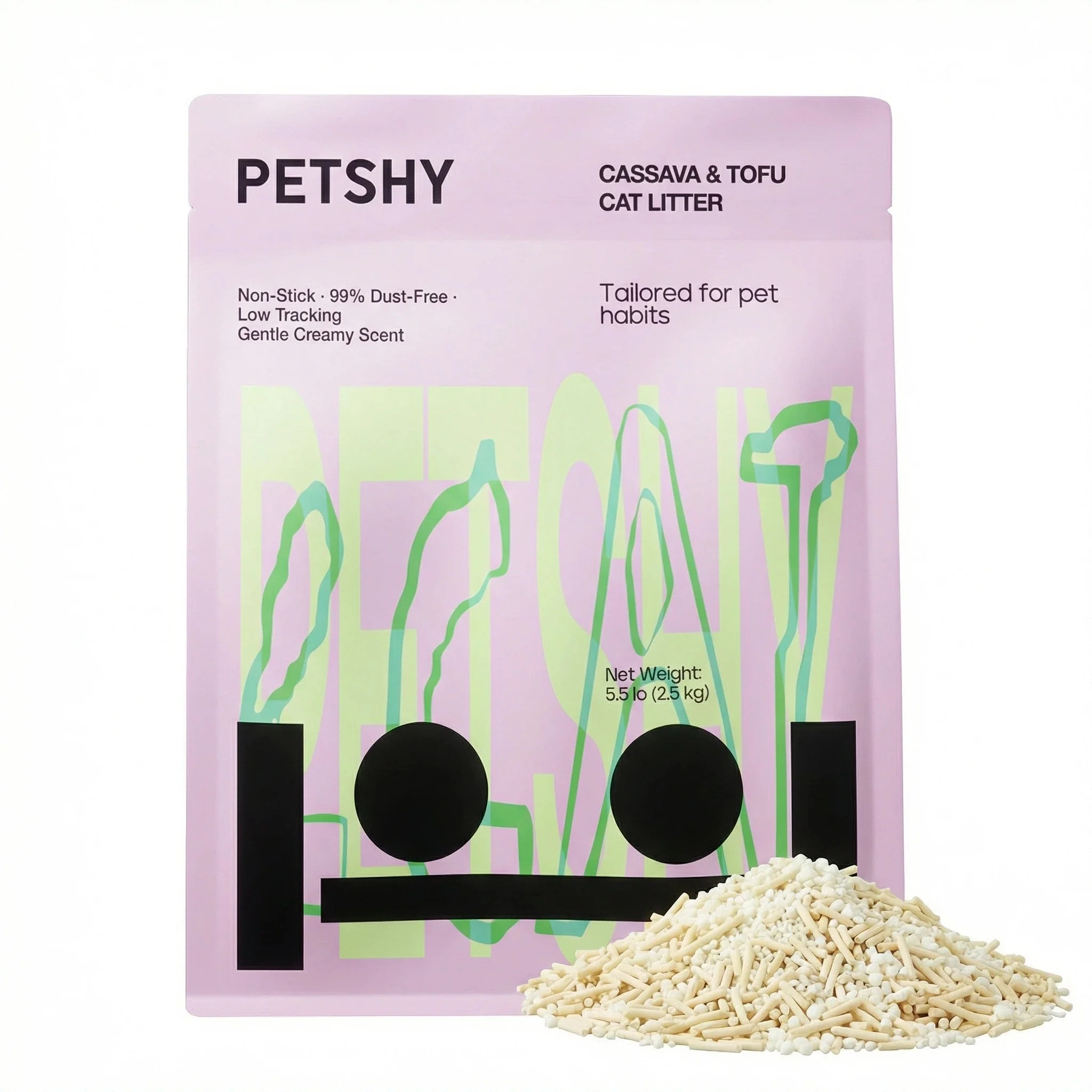 PETSHY Cassava Mixed Tofu Cat Litter 2.5KG