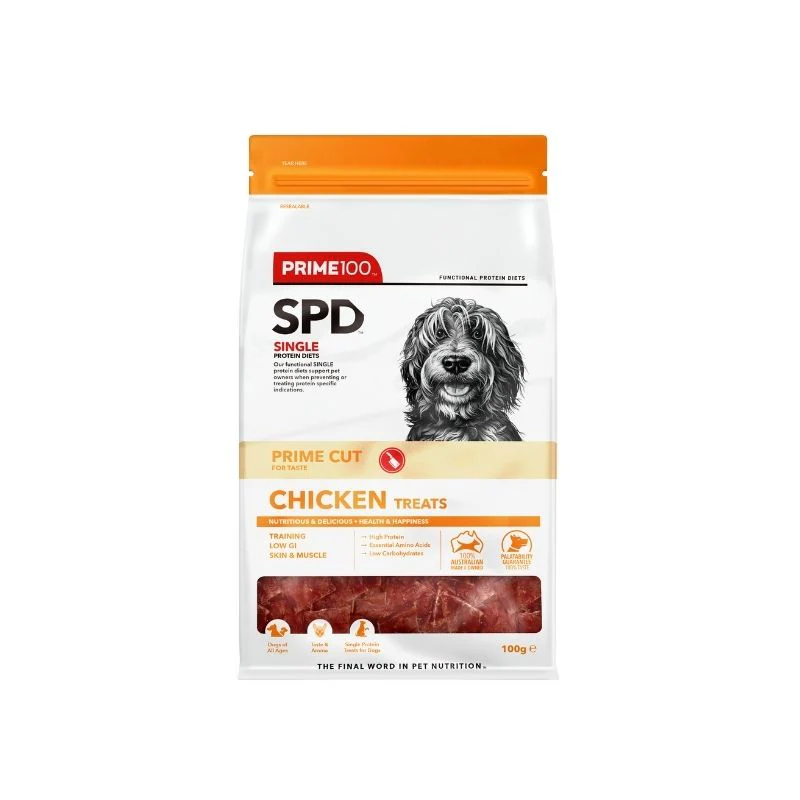 PRIME100 SPD™ Prime Cut Chicken Dog Treats 100g