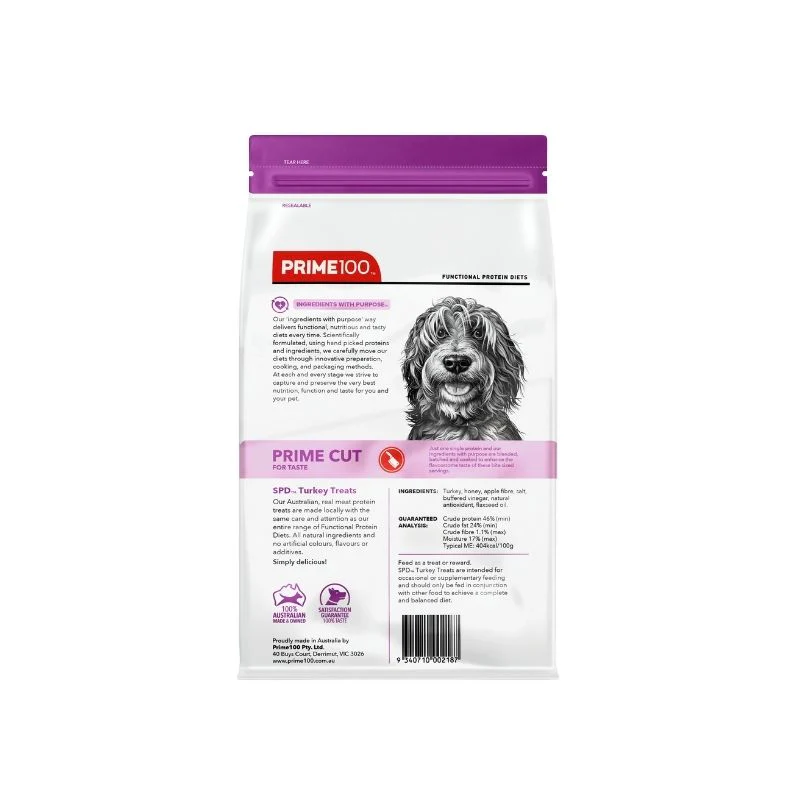 PRIME100 SPD™ Prime Cut Turkey Dog Treats 100g - Image 2