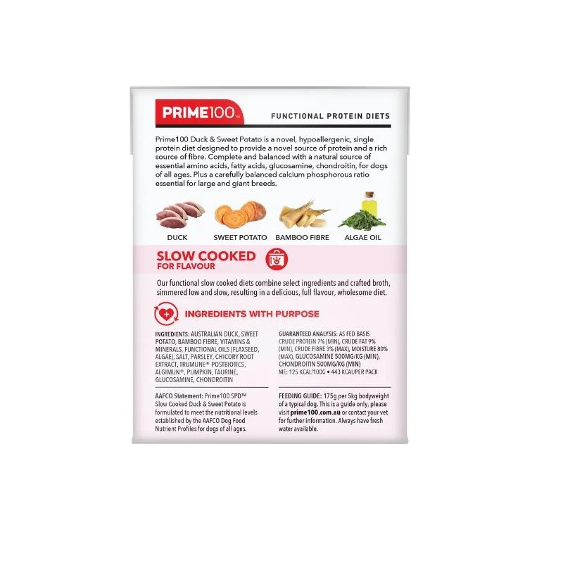 PRIME100 SPD™ Slow Cooked Duck & Sweet Potato Wet Dog Food - Image 2