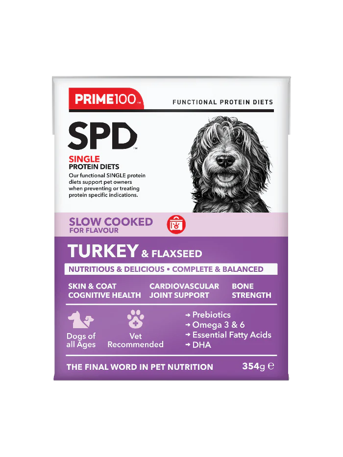 PRIME100 SPD™ Slow Cooked Turkey & Flaxseed Wet Dog Food
