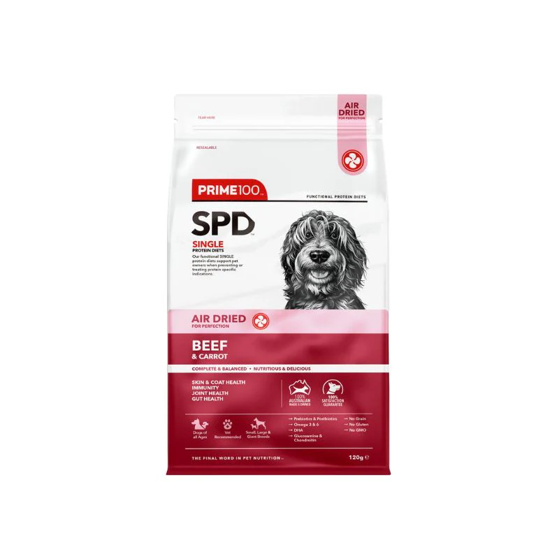 Prime100 SPD Air Dried Beef & Carrot Dry Dog Food - Image 3