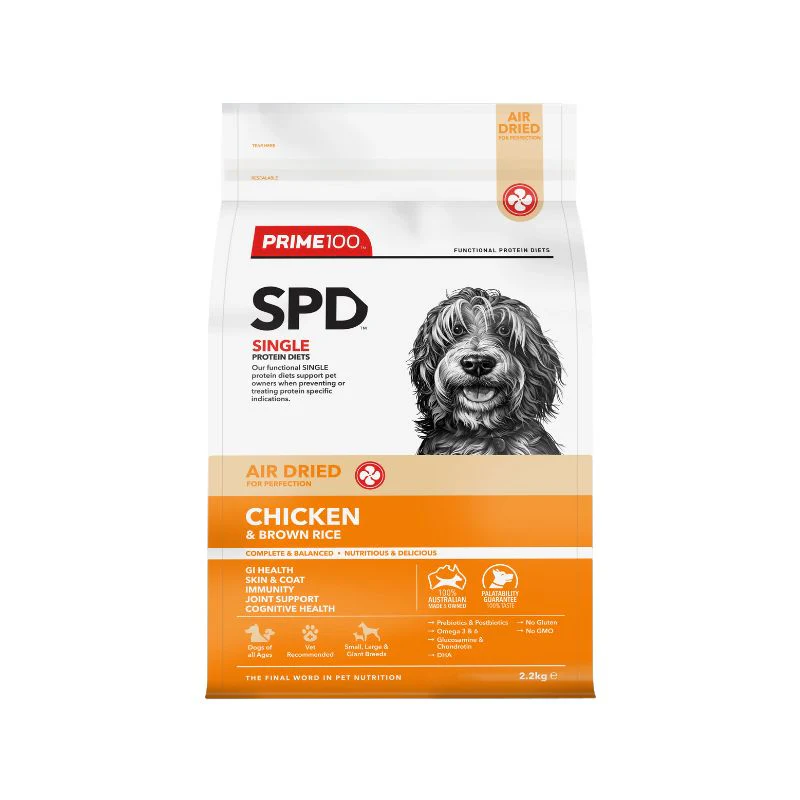 Prime100 SPD Air Dried Chicken and Brown Rice Dry Dog Food - Image 3