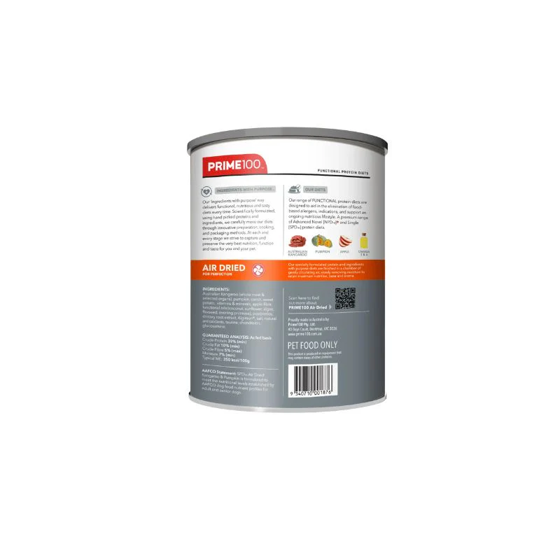 Prime100 SPD Air Dried Kangaroo and Pumpkin Dry Dog Food - Image 2