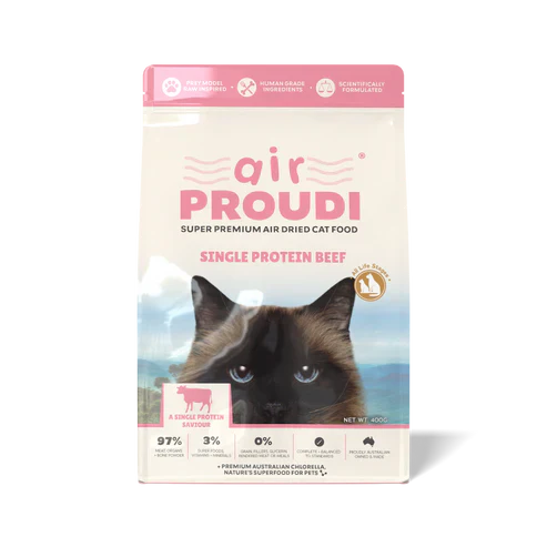 PROUDI Single Protein Beef Air Dried Cat Food