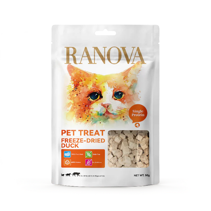 RANOVA Freeze - Dried Duck Cat Treats 50G