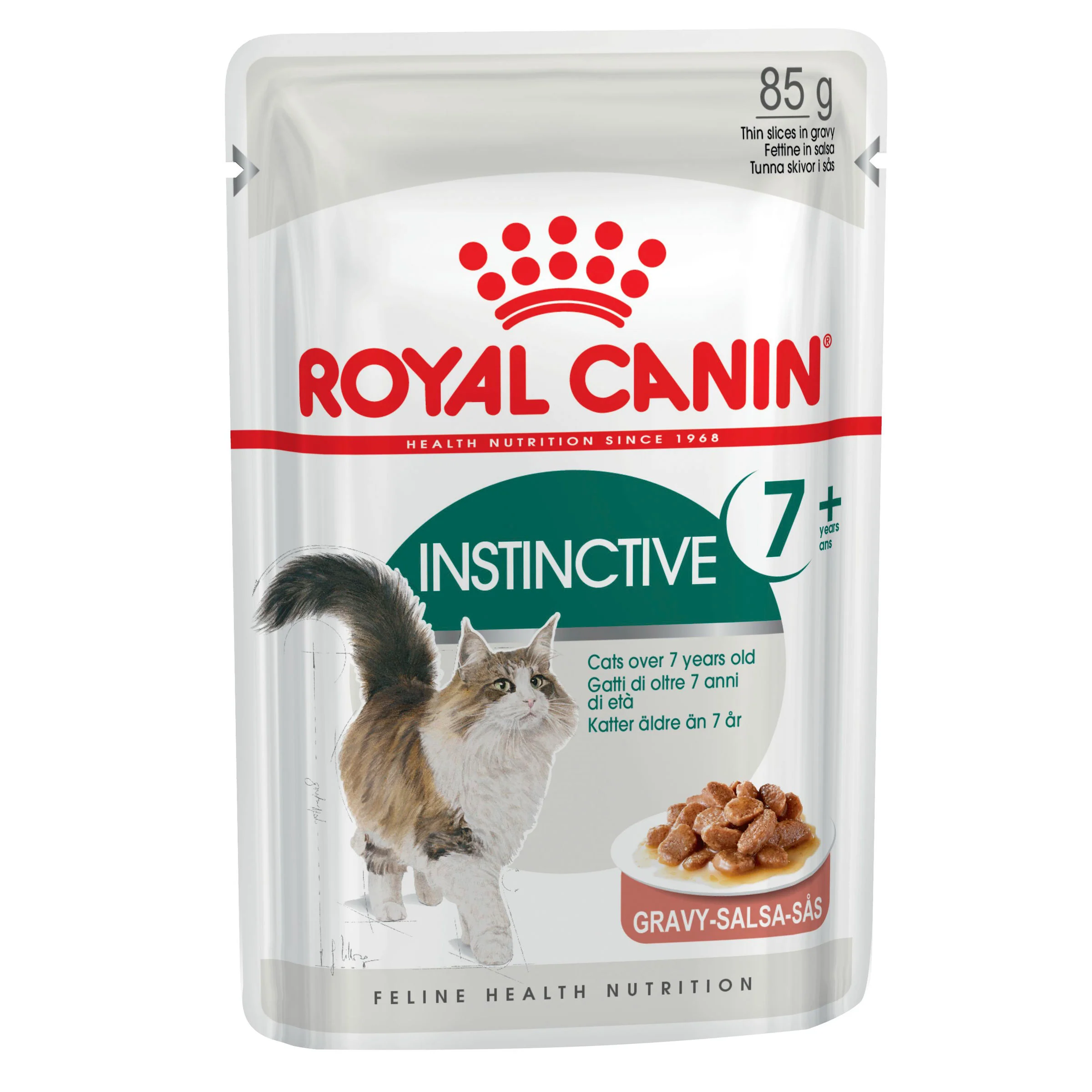 Royal Canin Adult Instinctive 7+ Gravy Wet Cat Food Pouches