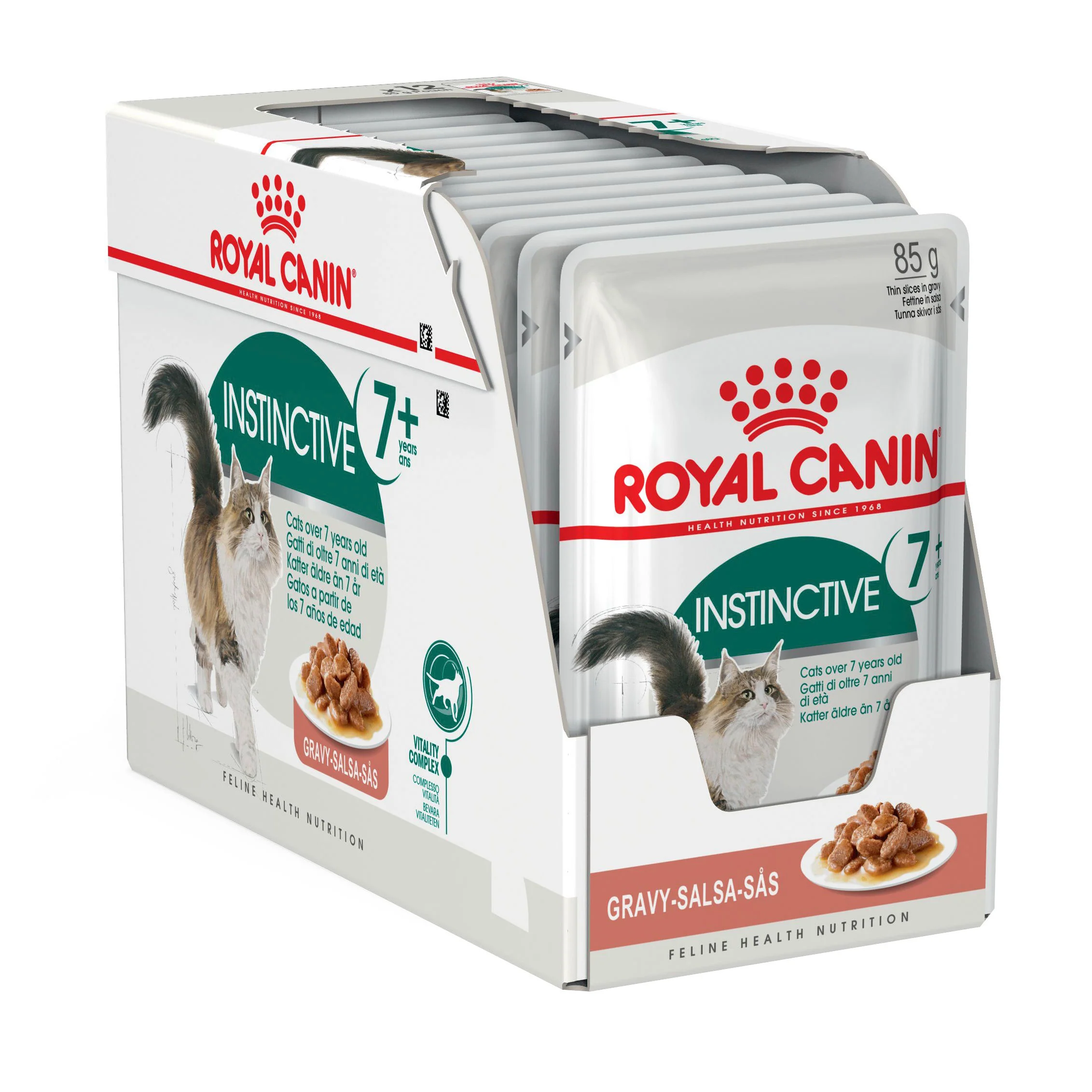Royal Canin Adult Instinctive 7+ Gravy Wet Cat Food Pouches - Image 2