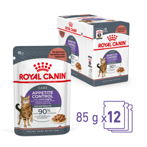 Royal Canin Appetite Control Gravy Wet Cat Food Pouches 85G x 12 - Image 2