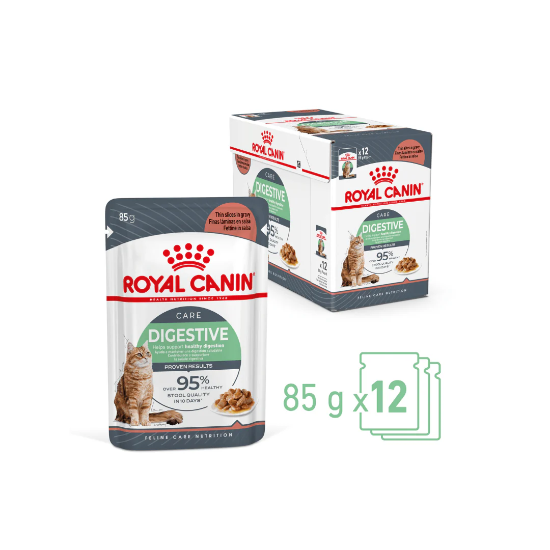 ROYAL CANIN Digestive Care Gravy Wet Cat Food Pouches