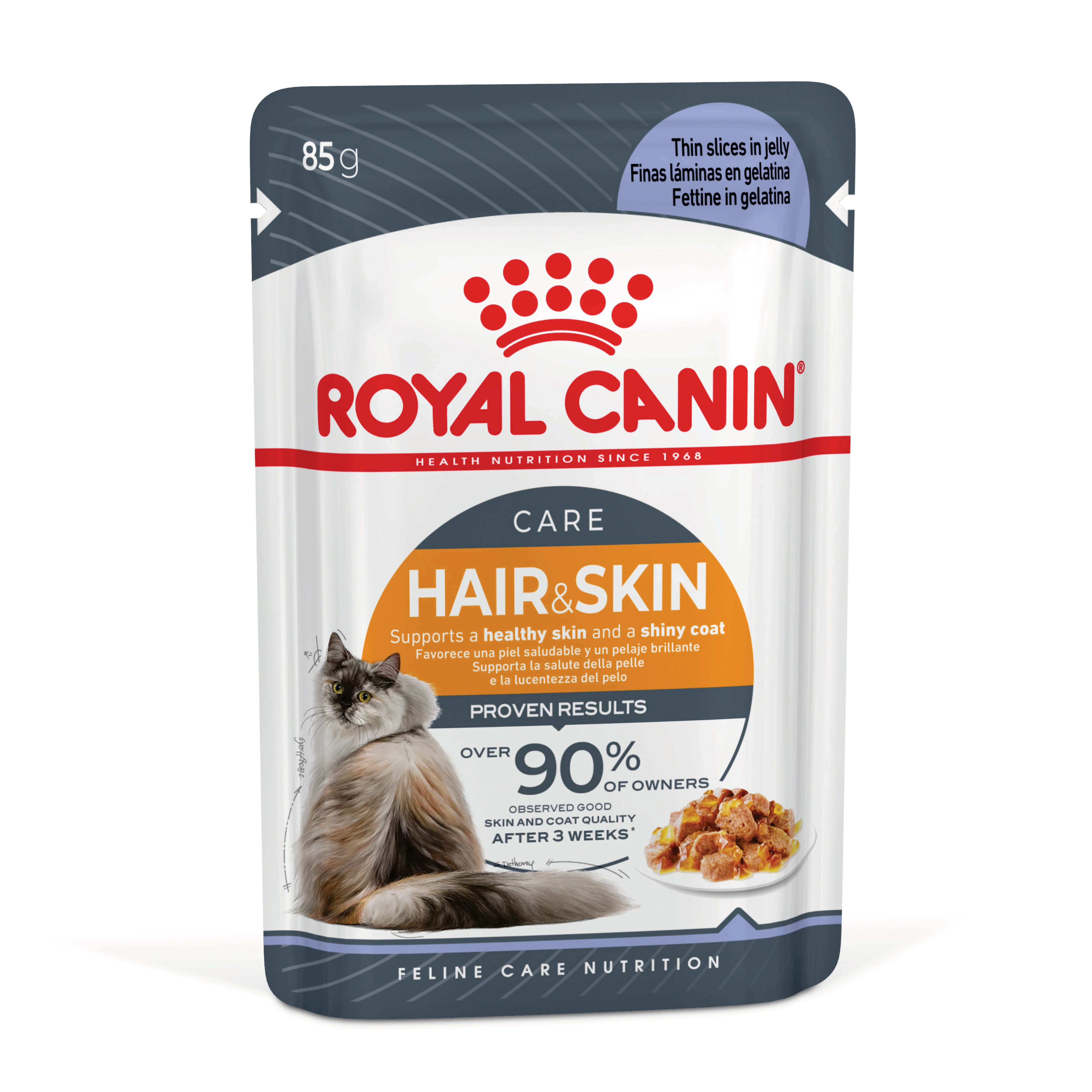 ROYAL CANIN Jelly Hair & Skin Care Wet Cat Food Pouches - Image 2