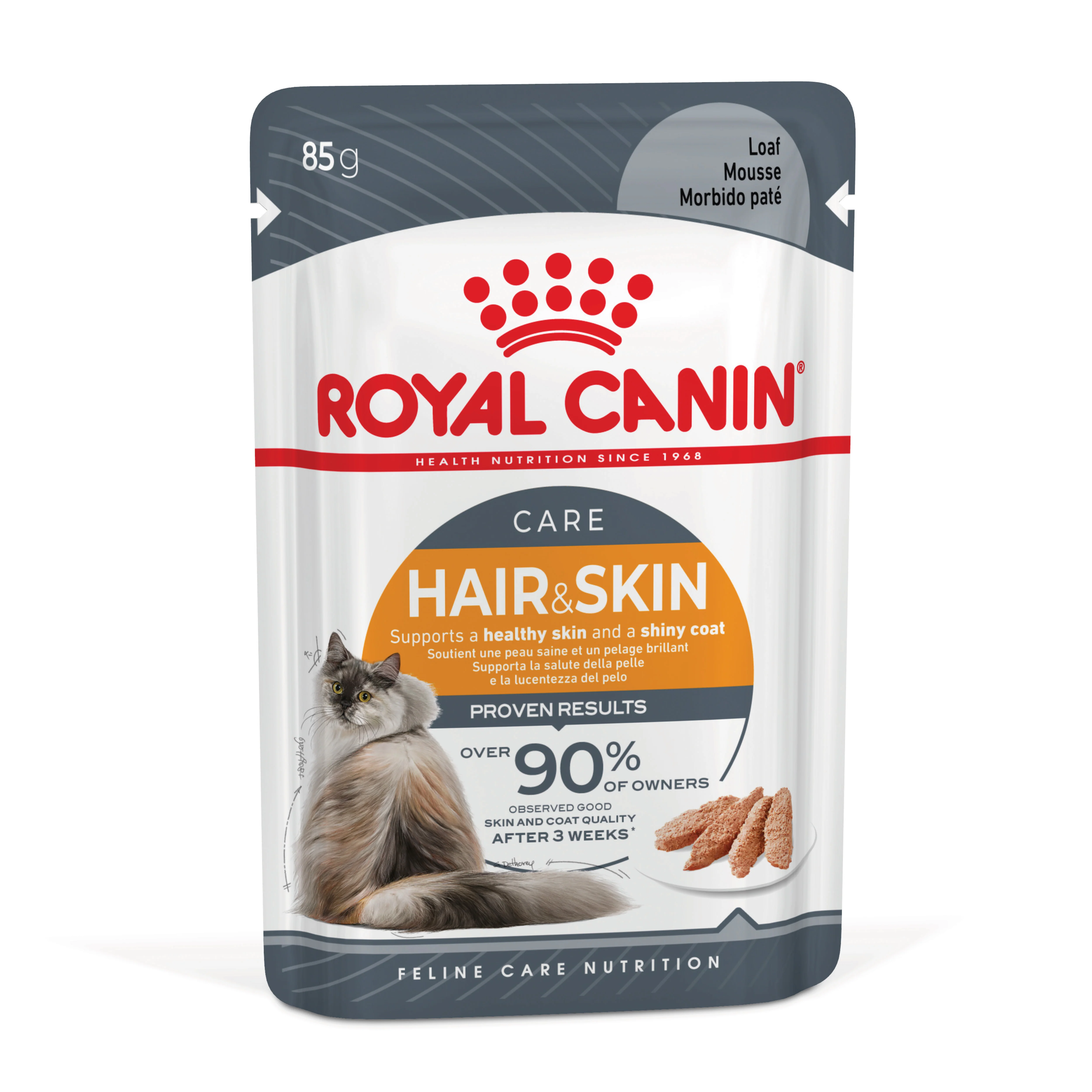 ROYAL CANIN Loaf Hair & Skin Care Wet Cat Food Pouches - Image 2