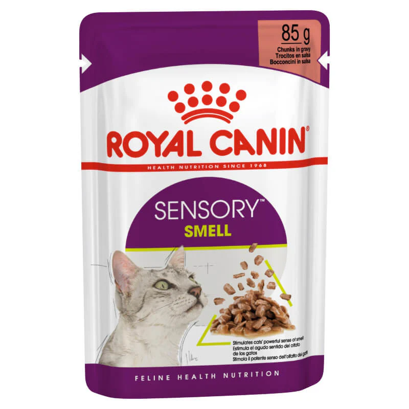 Royal Canin Sensory Smell Gravy Wet Cat Food Pouches 85G x 12 - Image 2
