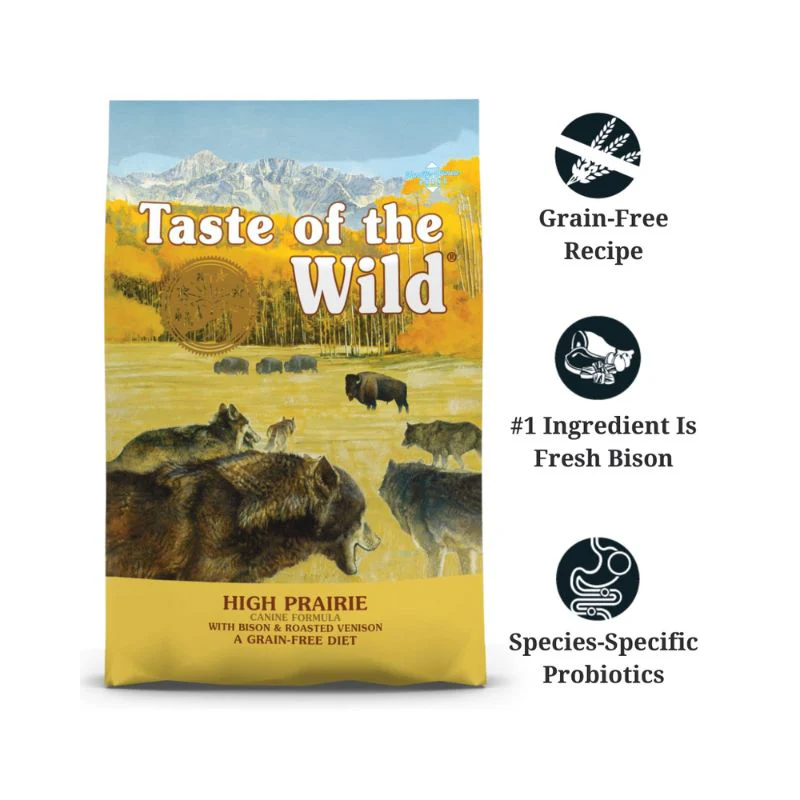 Taste of the Wild High Prairie Grain Free Bison Venison Dry Dog Food - Image 2
