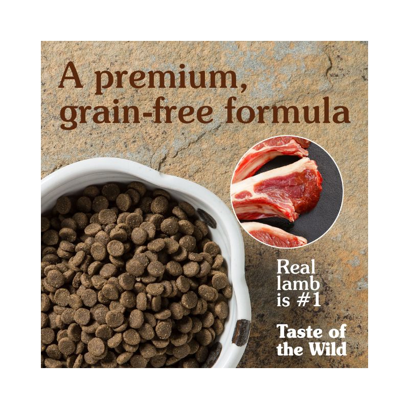Taste of the Wild Sierra Mountain Grain Free Roasted Lamb Dry Dog Food 12.2KG - Image 3