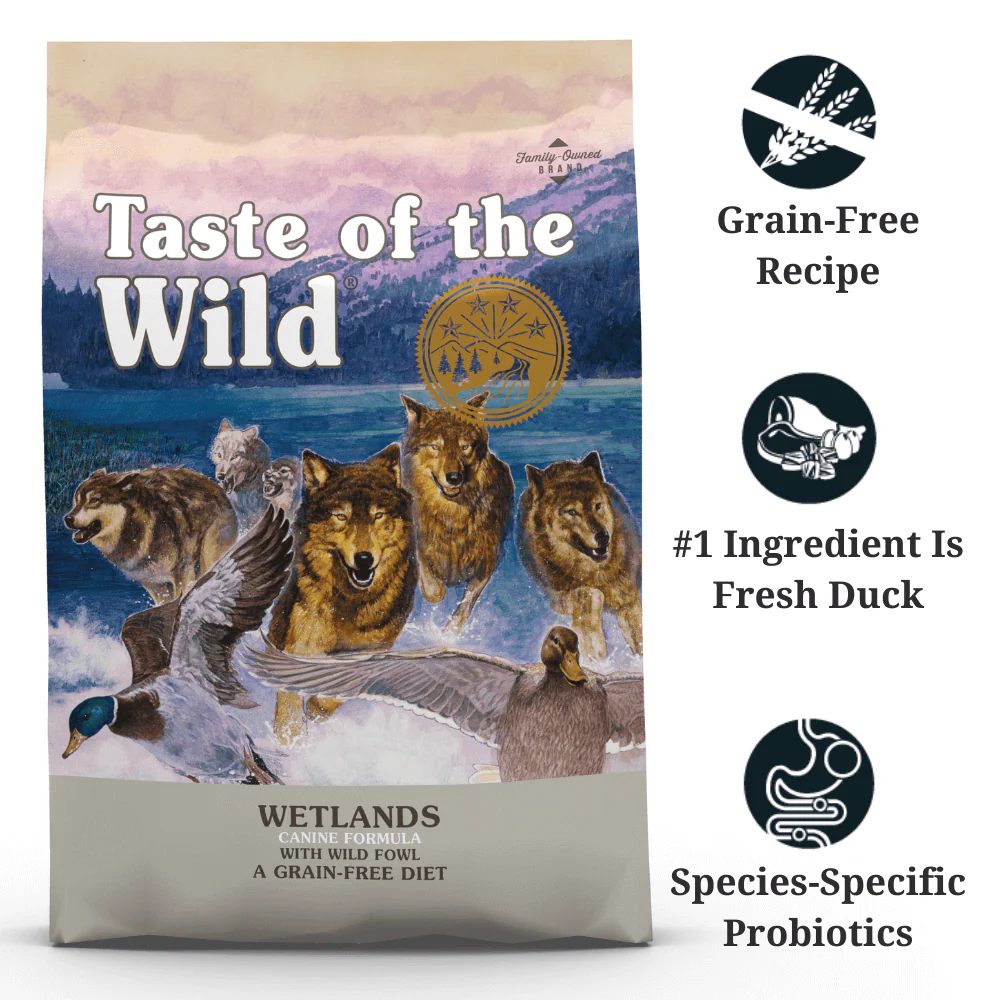 Taste of the Wild Wetlands Grain Free Roasted Fowl Dry Dog Food 12.2KG - Image 2