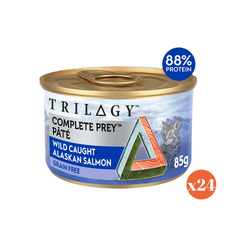 TRILOGY Adult Complete Prey Pate Wild Caught Alaskan Salmon Wet Cat Food 85G - Image 3