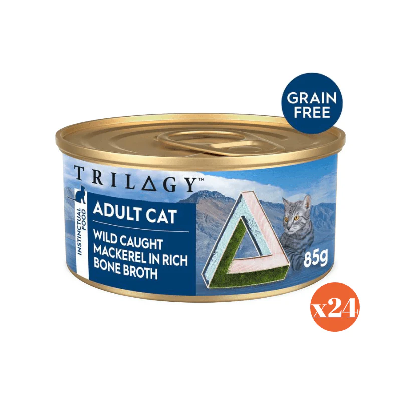 TRILOGY Adult Wild Mackerel In Bone Broth Wet Cat Food 85G - Image 3