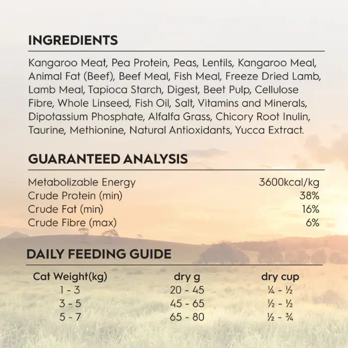 TRILOGY Kangaroo & Freeze Dried Lamb Adult Dry Cat Food - Image 3