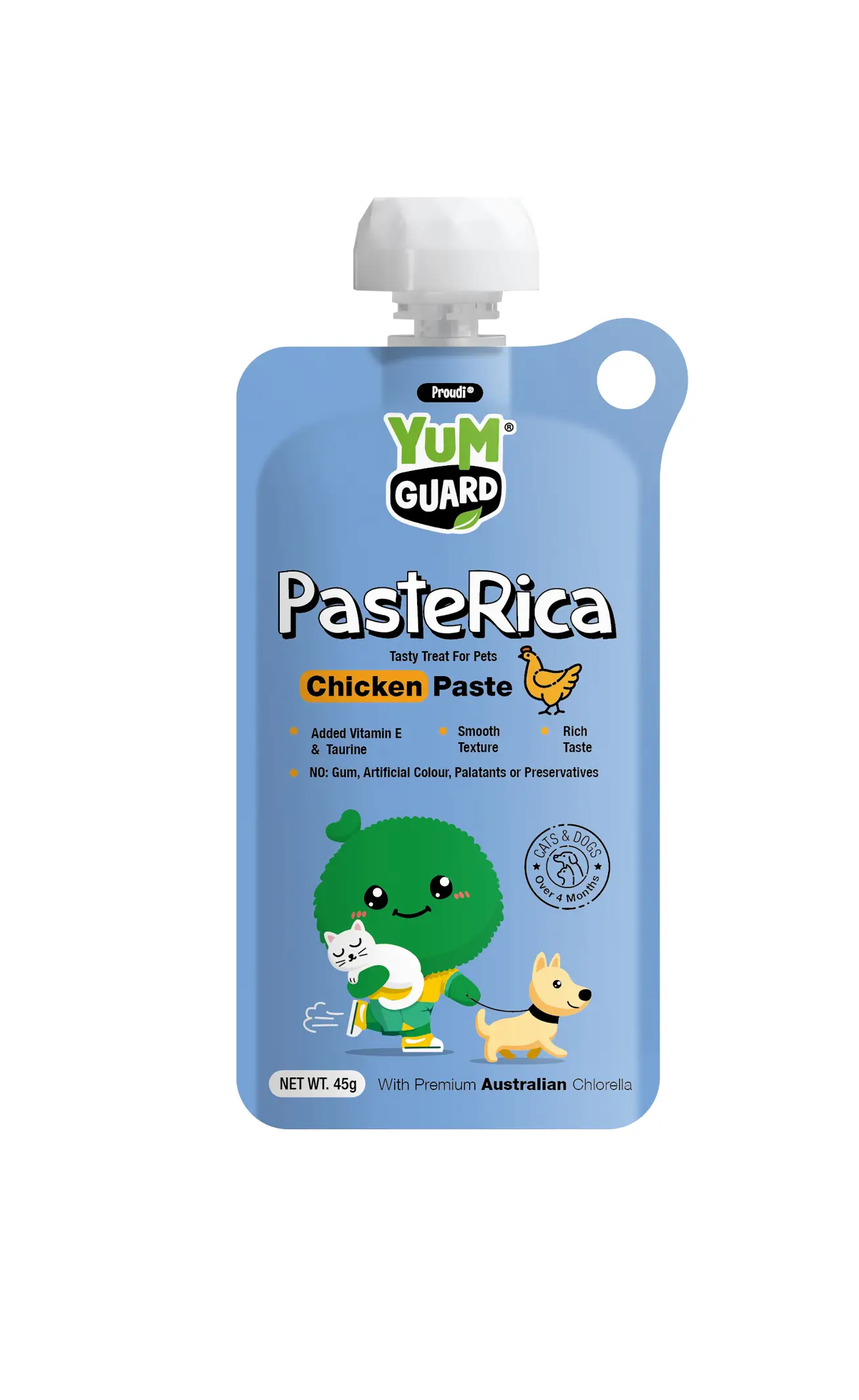 YUMGUARD Paste Rica Chicken Paste Treat for Dogs & Cats 45g